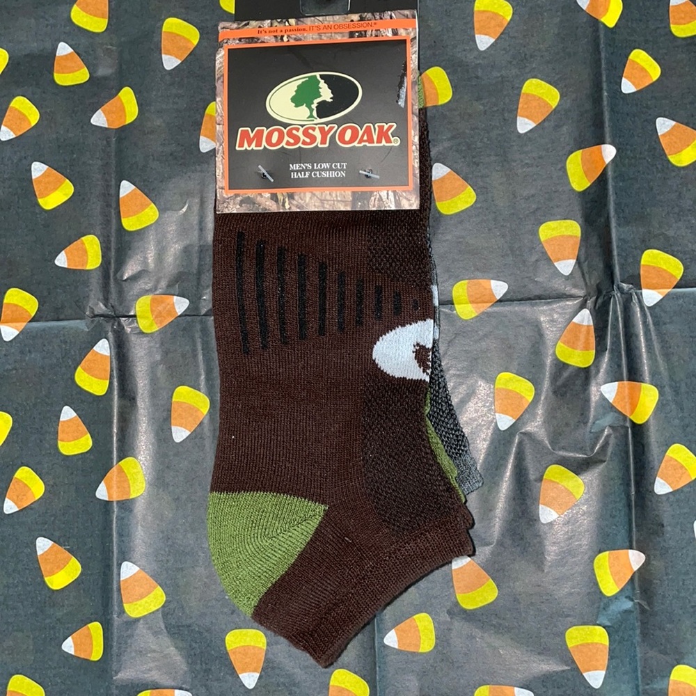Mossy Oak Men’s Low Cut Half Cushion Socks(3) pack